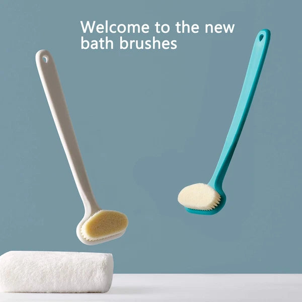 Upgraded Bath Body Brush with Comfy Bristles Long Handle Gentle Exfoliation I...