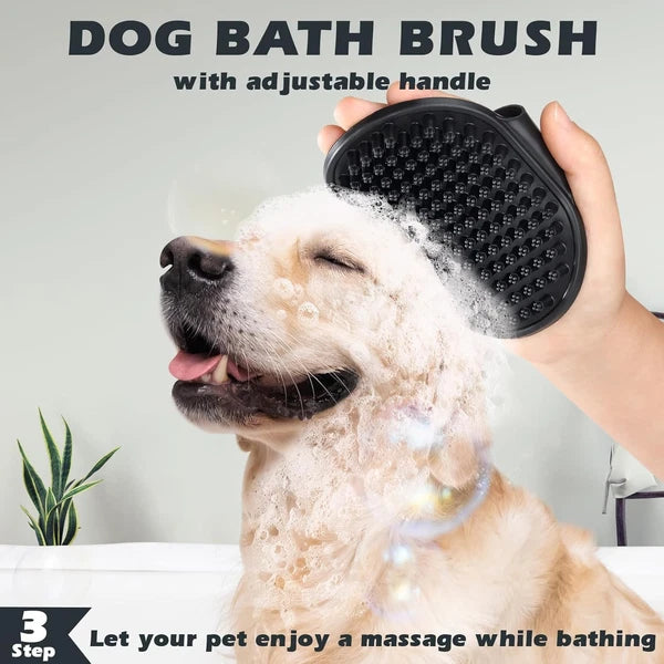 3PCS Self Cleaning Slicker Brush & Pet Grooming Rake & Bath Brush