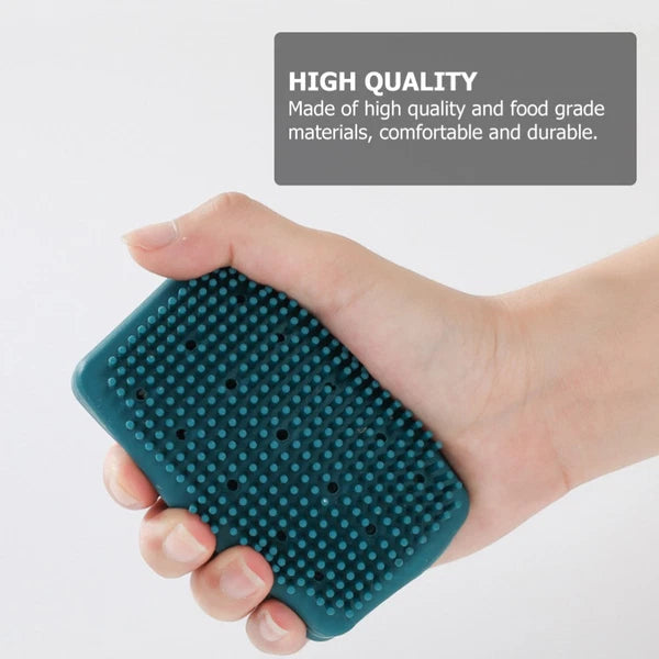 3 Pcs Silicone Bath Brush Man Skin Exfoliator Scrubber Brushes Body