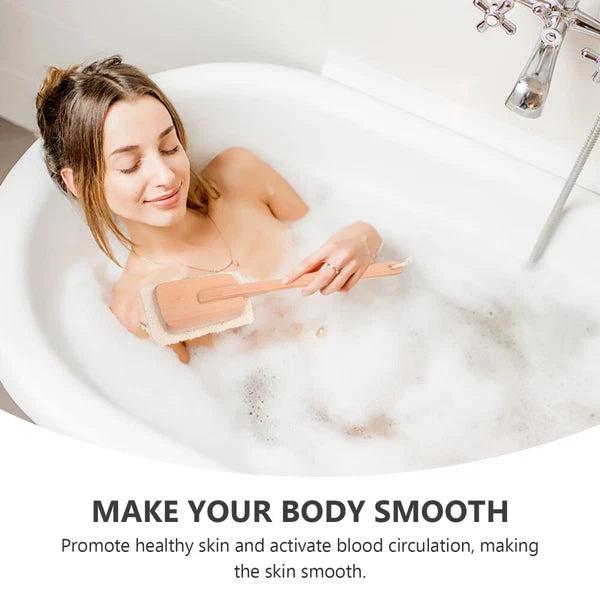 Soft Back Brush Loofah Dish Bath Tool Natural Scrubber