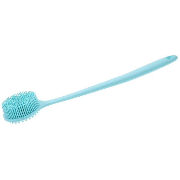 Long Handle Bath Brush Silicone Shower Scrubber Exfoliator for Body Clesning