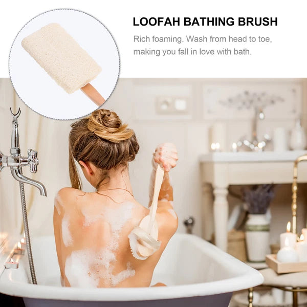 Soft Back Brush Loofah Dish Bath Tool Natural Scrubber