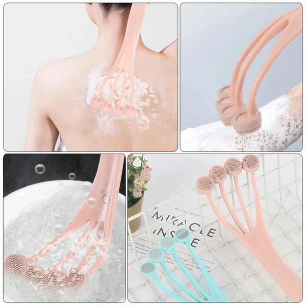 Bath Brush Body Shower Women's Man Exfoliating Back Scrubber for