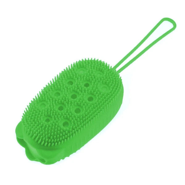 Soft Silicone Shower Brush Body Wash Bath Exfoliating Skin Scrubber Massage Bath