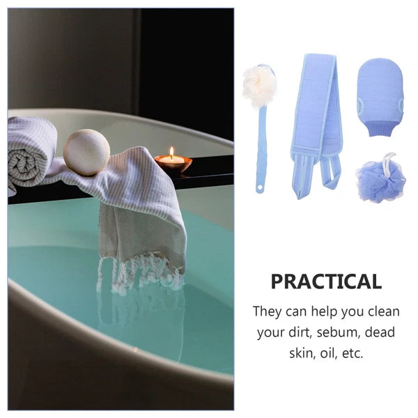 Back Rub Artifact Elderly Long Handle Bath Brush Shower Scrubber