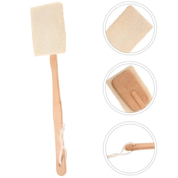 Back Massage Brush Scrubber with Long Handle for Lotion Shower Bath
