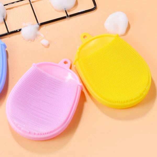 3pcs Silicone Bathing Brushes Skin Massager Cleaning Tools Rubbing Brushes