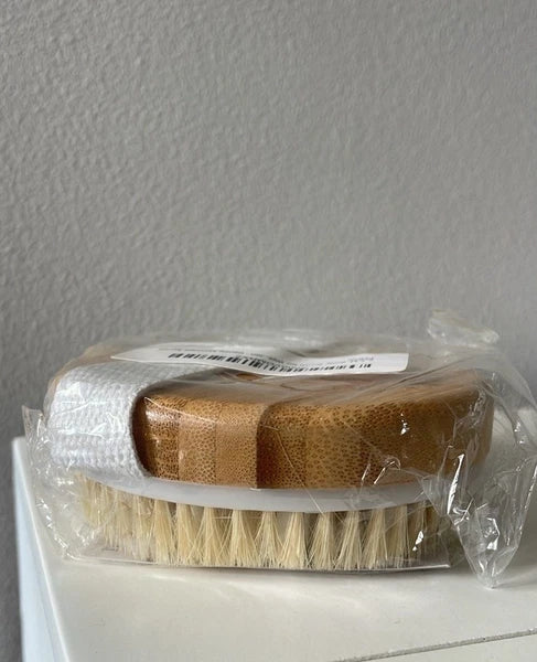 CSM Dry Body Brush Natural Bristle Exfoliating Brush With Strap NEW