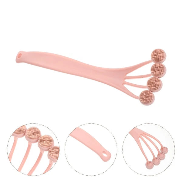 Exfoliating Bath Brush Back Scrubber Shower Long Handle for Body