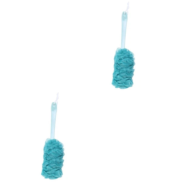 2 Pieces Bath Brush Man Bathing with Long Handle Back for Shower Men