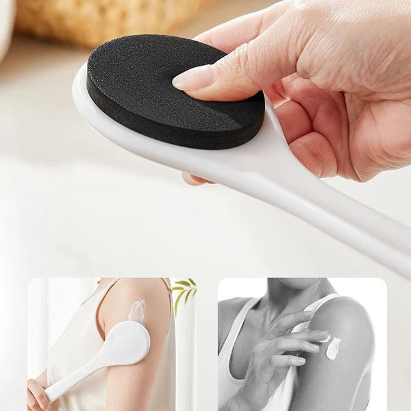 Lotion Self Applicator Aid Shower Scrubber Sponge Bath Back Brush Long Handle UK