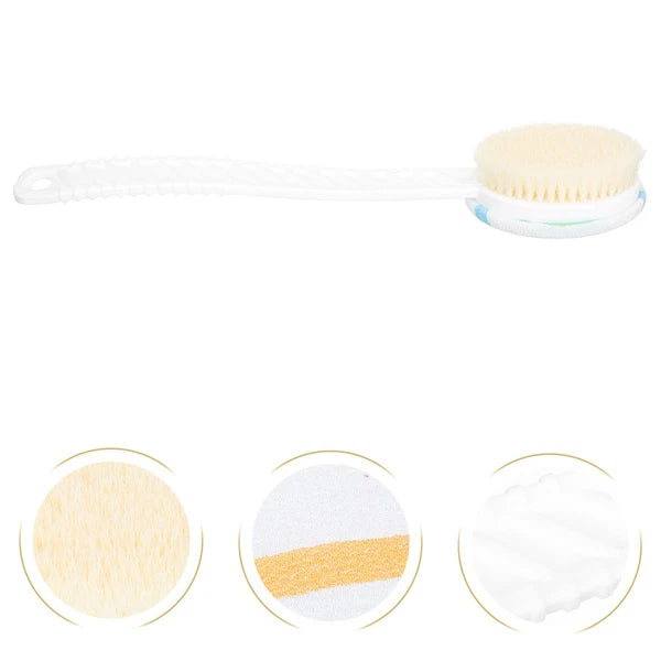 1PC Shower Body Exfoliating Brush Long Handle Bath Brush Durable Bath Scrubber