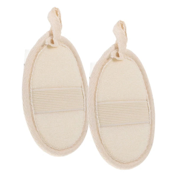 2 Pcs Loofah Bathing Scrub Exfoliating Brush Back Cleaning Scrubber