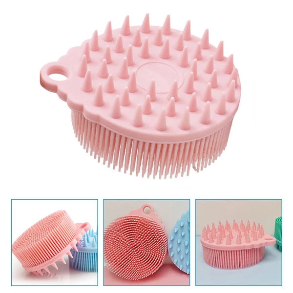 Bath Brush Brushes Silicone Body Shower Baby Cleaning Hair Scrubber