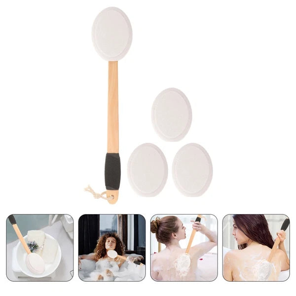 Anti- Bath Brush Set Body Lotion Applicator for Back Baby Cream