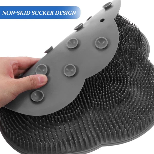 Bath Brush Foot Scrub Mat Back Scrubber Pad Feet Massager Shower Floor