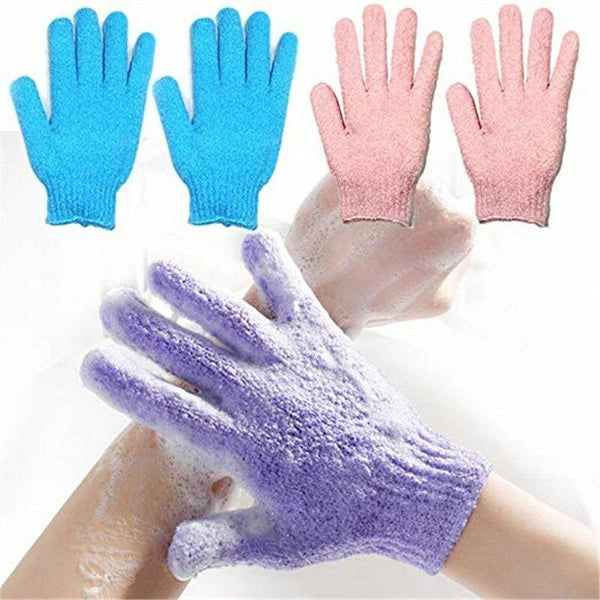 Five Fingers Bath Spa Towel Gloves Shower Body Wash Skin Scrubber Clean Brush