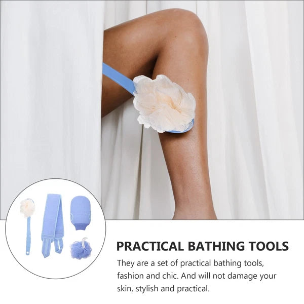 Back Rub Artifact Elderly Long Handle Bath Brush Shower Scrubber