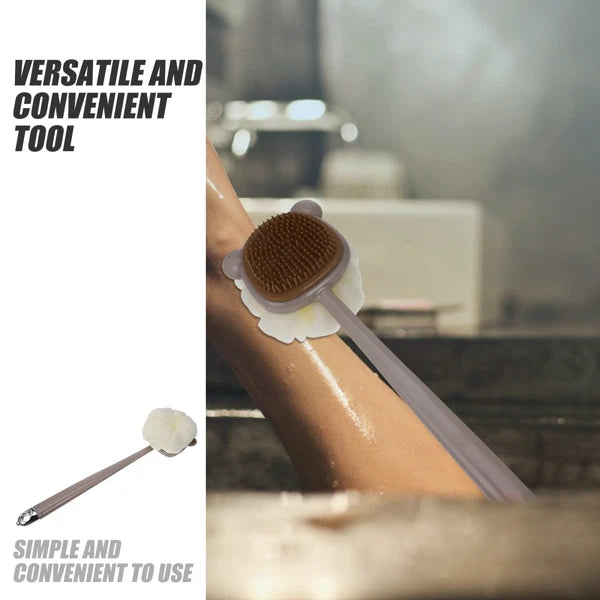 Shower Brush, Bath Body Cleansing, Skin Exfoliation Scrub Long Handle Scrubbing