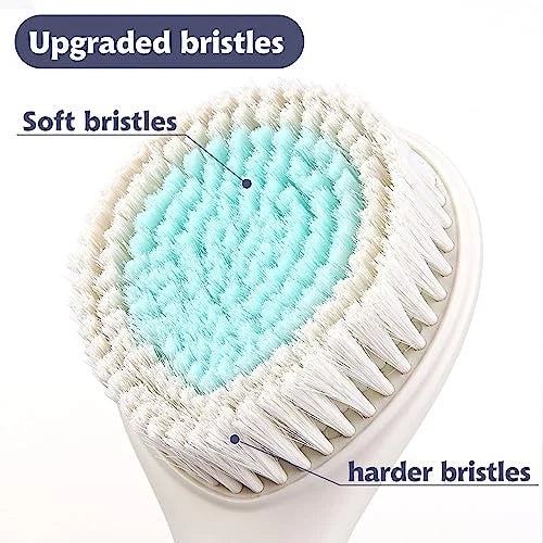 Back Bath Brush Long Handle for Shower - Soft Shower Brush for Men & Ivory