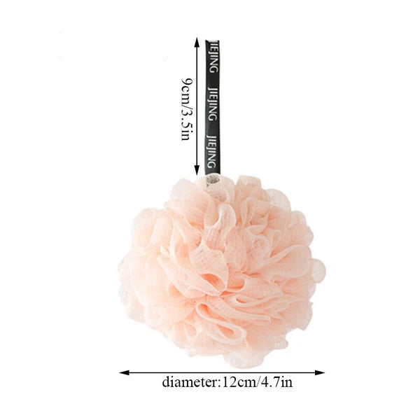 Sponge Mesh Ball Exfoliating Body Puff Soft Bath Shower Wash Scrunchie Buffer