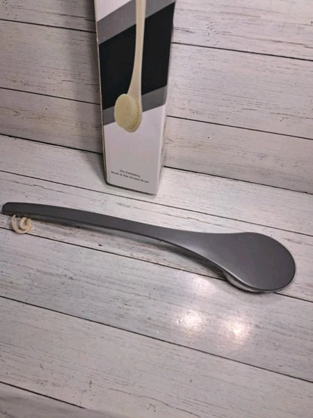 Body Brush Back Scrubber, 17" Back Brush Long Handle for Shower New Open Box