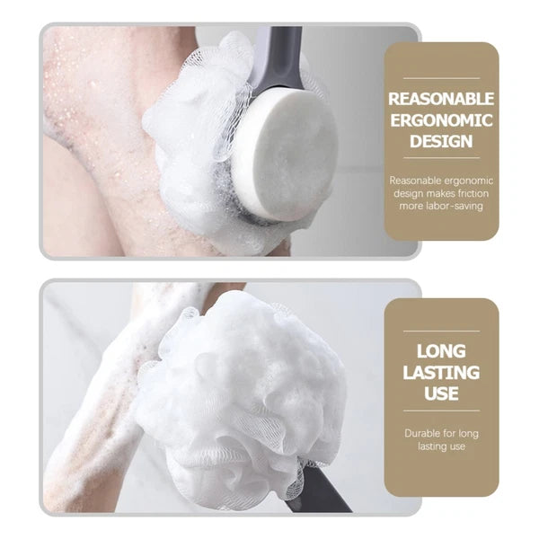 Bath Ball Brush Body Shower Scrubber Exfoliating for Child Back Double-sided