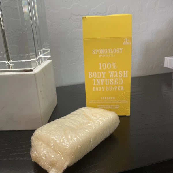Spongelle Spongology Body Wash Infused Body Buffer Tuberose **Rare**