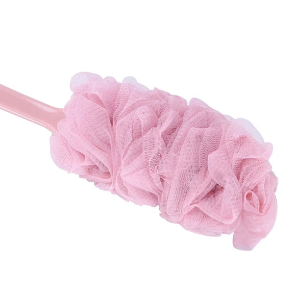 Long Handle Bath Flower Scrubber Colorful Body Brush Exfoliating Shower Brush