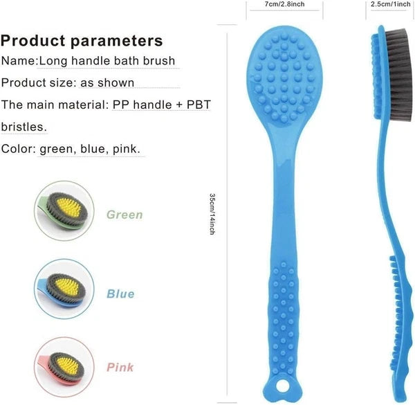 Bath Brush with Long Handle,Back Cleaning Brush,Back Scrubber -Bath & Shower UK