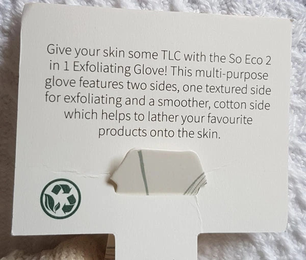 So Eco Mit ~ 2-in-1 Exfoliating Glove ~ Dry Body Brushing ~ NEW