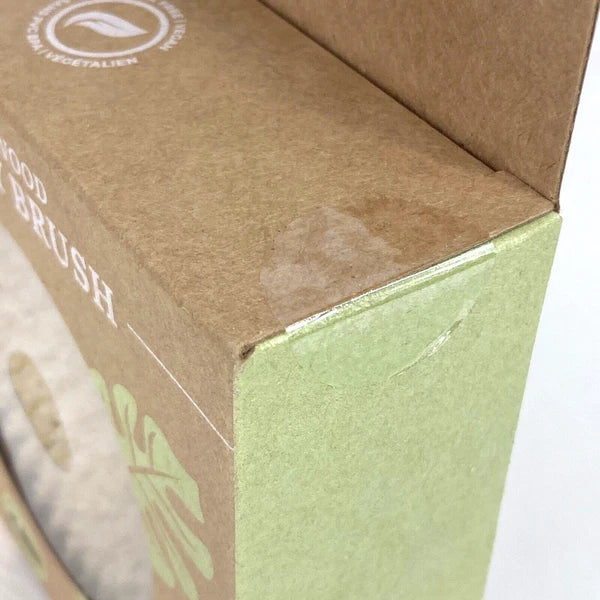 Ecopro - Natural Wood Dry Body Brush - Round - Canvas Strap - GHA-4330 - New!