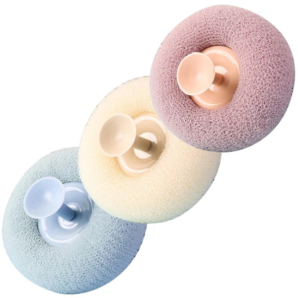 3 Pcs Bath Brush Scrubber for Body Shower Exfoliator Miss Cup