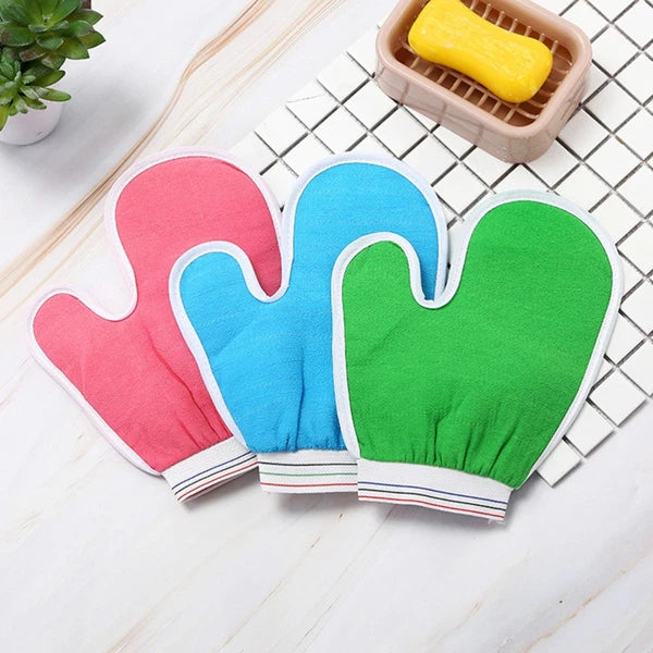 5 Pcs Bath Gloves Men and Women Mitts for Shower Body Scrub Brush