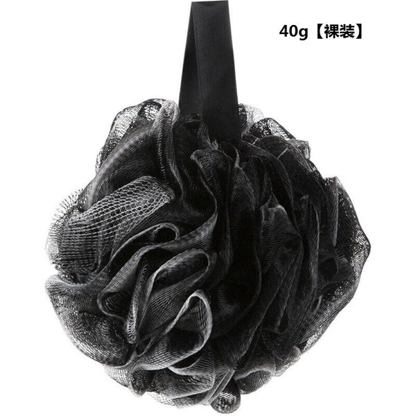 Black Charcoal Flower Body Sponges Shower Brush Bath Loofah Scrubber Large Ball