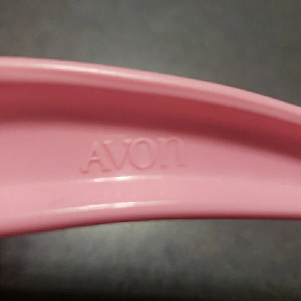 Vintage Pink Elephant Baby Bath Brush trunk Handle Avon