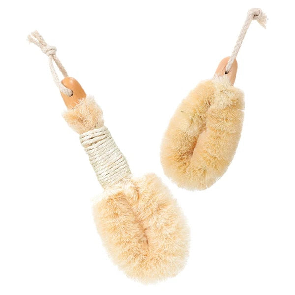 2 Pcs Silk Bath Brush Miss Man Shower Scrubber Body Scrubbers for