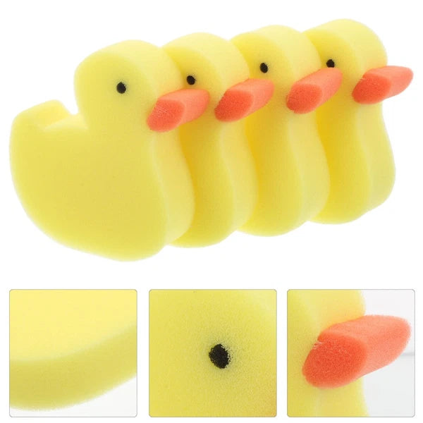 4 Pcs Little Bath Brush Toddler Baby Sponges for Bathing
