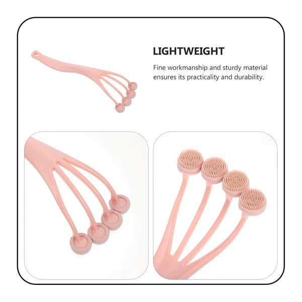 Exfoliating Bath Brush Shower Back Scrubber Long Handle for Body