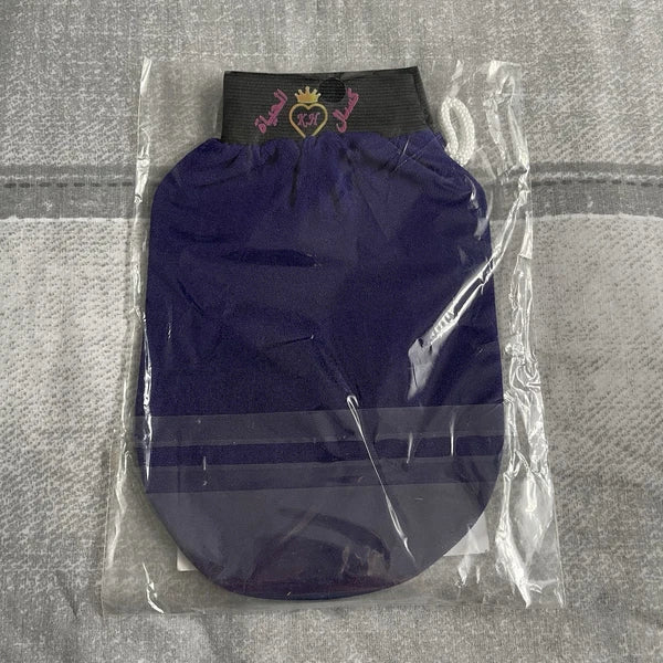 Moroccan Bath Scrub Glove Hammam Exfoliating Body Mitten & Hair Brush Bundle