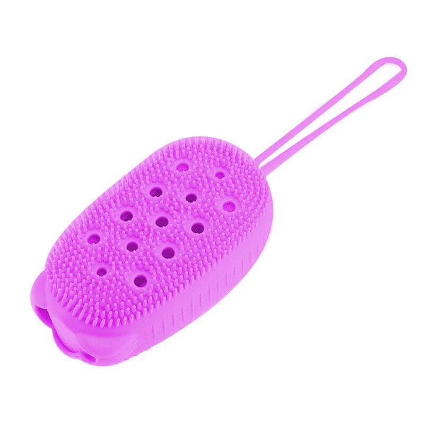 Soft Silicone Shower Brush Body Wash Bath Exfoliating Skin Scrubber Massage Bath