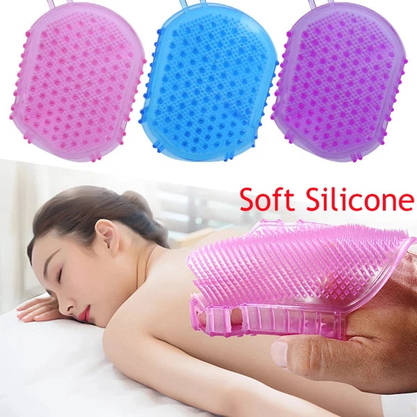 Massage Brush Bath Anti-Cellulite Silicon Brush Glove Scrub Shower Body Massager