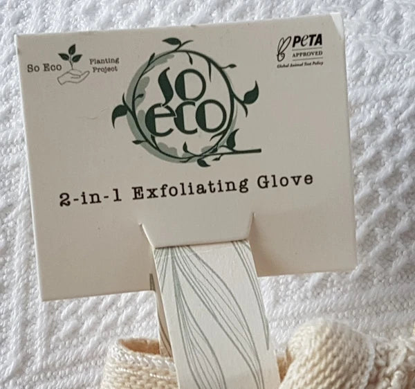 So Eco Mit ~ 2-in-1 Exfoliating Glove ~ Dry Body Brushing ~ NEW