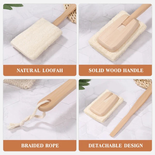 Loofah Bath Brush Work Scrubber for Shower Bathing Accessories