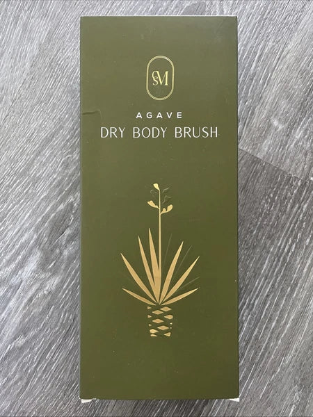 NEW CSM Agave & Lotus Wood & Rope Natural Vegan Lymphatic Massage Dry Body Brush