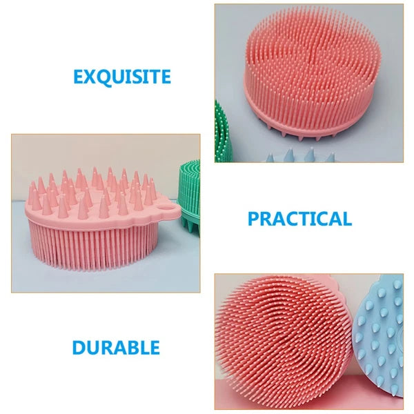 Bath Brush Brushes Silicone Body Shower Baby Cleaning Hair Scrubber