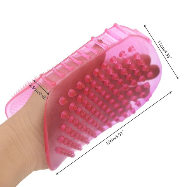 Massage Brush Bath Anti-Cellulite Silicon Brush Glove Scrub Shower Body Massager
