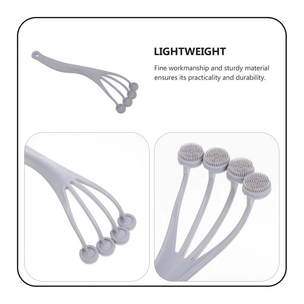 2 Pieces Exfoliating Bath Brush Back Scrubber for Shower Brushes