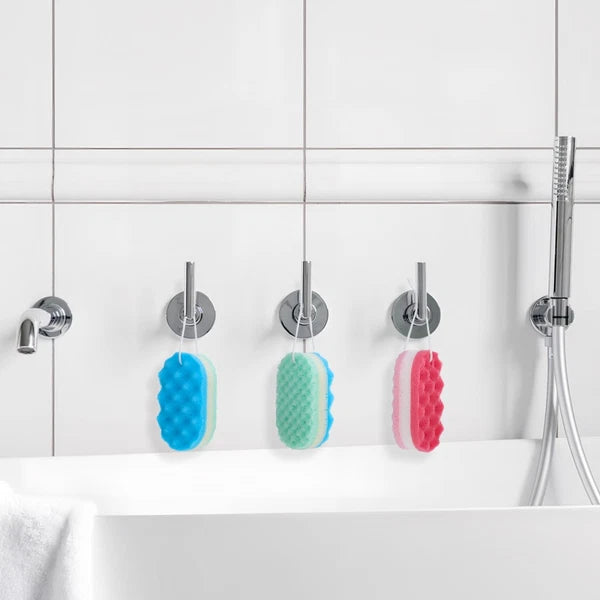 4 Pcs Bath Sponge Baby Loofahs for Shower Men Exfoliating Scrubber