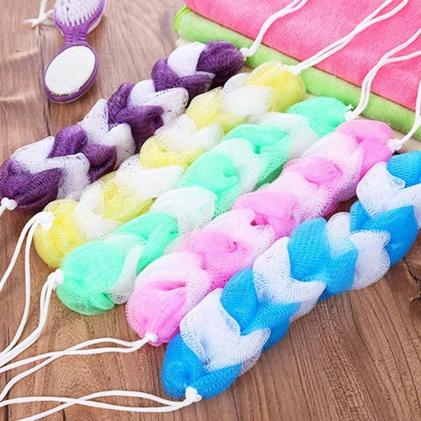 Back Scrubber Bath Shower Mesh Sponge Exfoliating Body Brush Puff  HOTUS